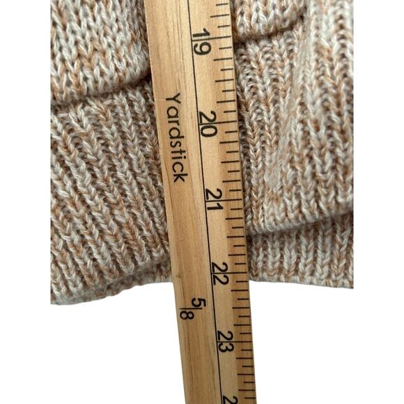 Vero Moda Fuzzy V Neck Cardigan Women M Beige Button Up Cropped Sweater Casual - Picture 9 of 10